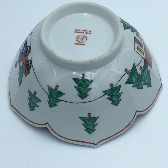 Overjoy Hand-painted Holiday Bowl - Picture 7 of 10